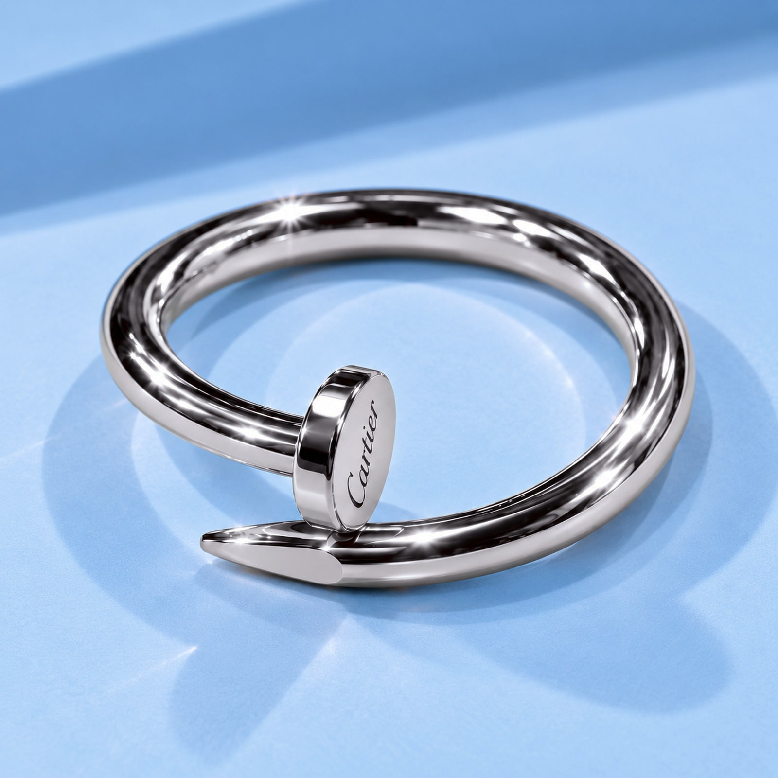 Gold ring in the style of cartier